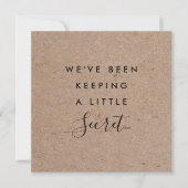Rustic Kraft - Zwangerschap Aankondiging met Sonog (Voorkant)