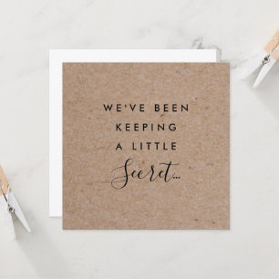 Rustic Kraft - Zwangerschap Aankondiging met Sonog