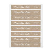 Rustic Lace Brown Save The Date Wedding (Vel)