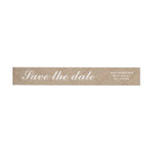 Rustic Lace Brown Save The Date Wedding (Individueel)