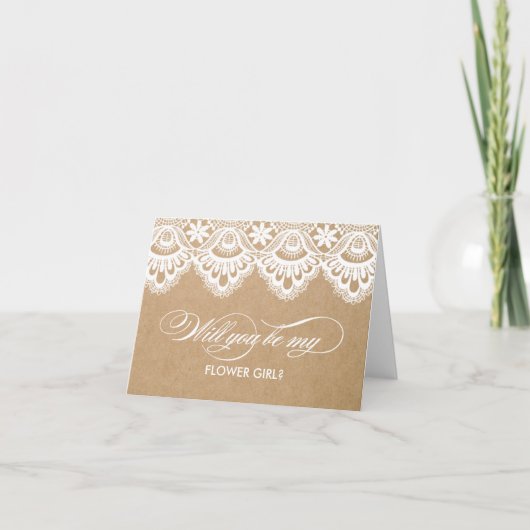 RUSTIC LACE | BRUIDSMAID KAARTEN (Voorkant)