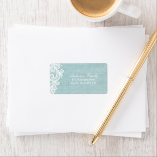 Rustic Lace en Burlap Etiket