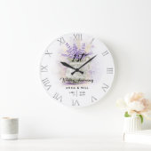 Rustic Lace Lavender Farmhouse Wedding Jubileum Grote Klok (Huis)