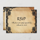 Rustic Lace Menu RSVP RL101 (Voorkant / Achterkant)
