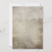 Rustic Lace Vervaaide BABY Uitnodiging (Achterkant)