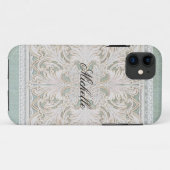 Rustic Lace w Aged  Linen country legance Case-Mate iPhone Case (Achterkant (horizontaal))