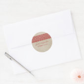 Rustic Lace Wedding Stickers (Envelop)