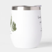 Rustic Lake House Aquarelle Pine Arbres Personnali (Gauche)