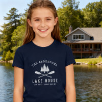 Rustic Lake House Familienaam Boat Oars Trees