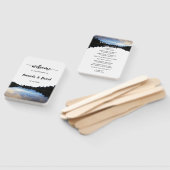 ©Rustic Lake Reflections Lakeside Wedding Hand Fan Handwaaier (Niet-gemonteerd)