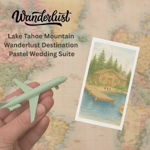 Rustic Lake Tahoe Mountain bestemming bruiloft Servet