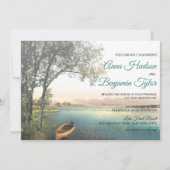 Rustic Lakeside Mariage campagnard Invitations de  (Devant)