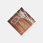 Rustic Land baby's | Mason Jar Wedding Servet (Hoek)