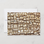 Rustic Land Camo Pink Bow Wedding RSVP Kaartje (Achterkant)