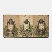 Rustic lantern Christmas holly pine festive winter (Recto)