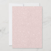 Rustic Lantern & String Lights Blush Pink Wedding Kaart (Achterkant)