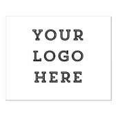 Rustic Large Your Custom Logo Business Hobby  Rubberstempel (Afrduk)