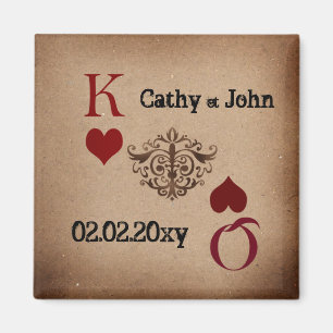 Rustic Las Vegas Wedding Cards Magneet