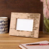 Rustic Laser gegraveerd Afbeelding Lijst baksteenp (Links)