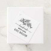 Rustic Laurel fait à la main avec des étiquettes c (En situation)