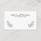 Rustic Laurels Conseil Mariage et souhaits (Devant)