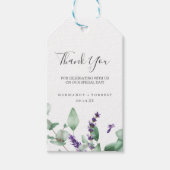 Rustic Lavender en Eucalyptus Hartelijk dank Cadeaulabel (Voorkant)