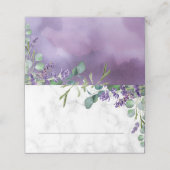 Rustic Lavender en Eucalyptus Marble Wedding (Buitenkant ongevouwen)