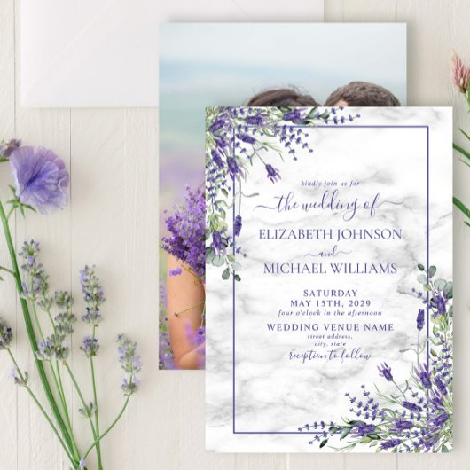 Rustic Lavender Eucalyptus Greenery Foto Weddensch Kaart