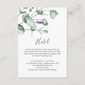 Rustic Lavender & Eucalyptus Hotel Enclosure Kaart (Voorkant)