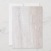 Rustic Lavender Floral Butterfly Baby shower Kaart (Achterkant)