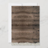 Rustic Lavender Floral String Lights Baby shower Kaart (Achterkant)