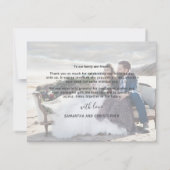 Rustic Lavender & Lemons Weddenschap Bedankkaart (Achterkant)