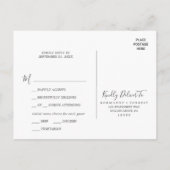 Rustic Lavender Menu Keuze RSVP-Briefkaart (Achterkant)