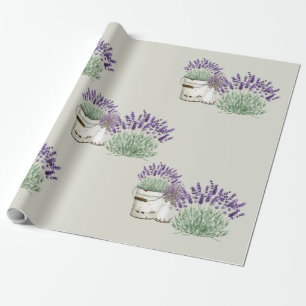  Rustic Lavender Neutraal Cadeaupapier
