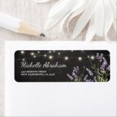 Rustic Lavender String Twinkle Lights Etiket (Insitu)