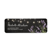 Rustic Lavender String Twinkle Lights Etiket (Voorkant)