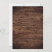 Rustic Leaf String Lights slaat de datum op Save The Date (Achterkant)