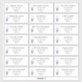 Rustic Leafy Guest Name Adresetiketten Sticker (Vel)