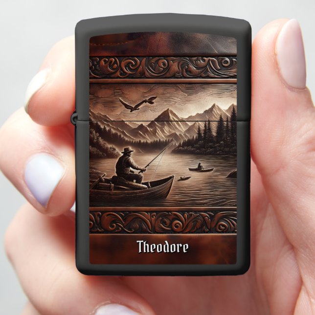 Rustic Leather Crafted Gevist Scene (In Hand)