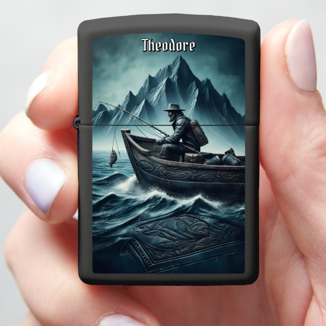 Rustic Leather Ocean Mountain Angler (In Hand)