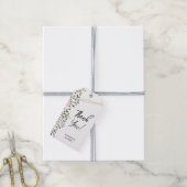 Rustic Leaves Bruiloft Cadeaulabel (Met Touw)