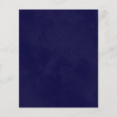 Rustic Leaves Navy Blue Grey BUDGET Weddenschap (Achterkant)