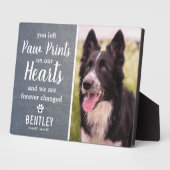 Rustic Leien Huisdierherdenking | Foto Aandenken Fotoplaat (Zijkant)