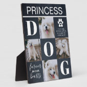 Rustic Leiste Hondengedenkteken 4 Foto Fotoplaat (Zijkant)