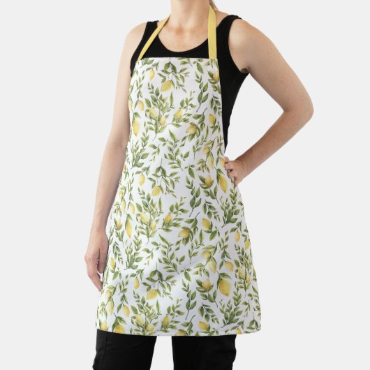 Rustic Lemon Citrus Orchard Pattern Print Schort (Insitu)