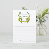 Rustic Lemon Fête des mariées conseils et cartes d (Debout devant)