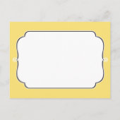 Rustic Lemon Yellow Save the Date Foto Briefkaart (Achterkant)