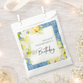 Rustic lemons Mediterranean birthday Bedankzakje (Geknipt)