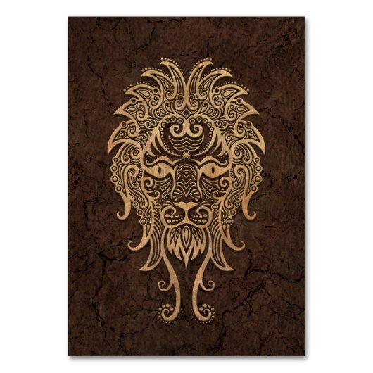 Rustic Leo Zodiac Sign on Stone Effect Kaart (Voorkant)