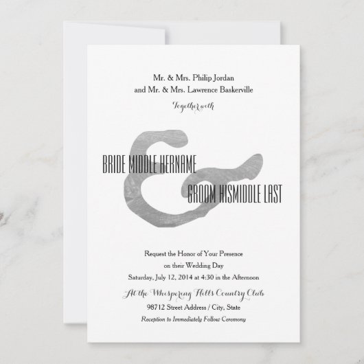 Rustic Letterpress Kaart (Voorkant)